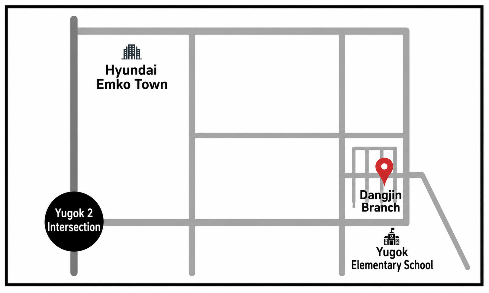 Dangjin branch map